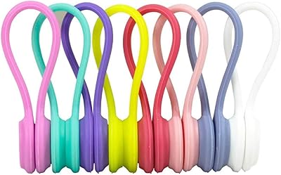 Clips de câble magnétiques siosi, torsions de câble magnétiques, attaches de câble torsadées magnétiques, casque, câble usb, maison, cuisine, utilisation scolaire. Diaytar : Votre source de bonnes affaires en ligne