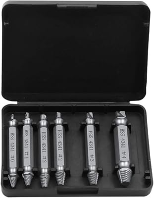 Himoblu 6 pièces extracteur de boulon cassé hss ensemble d'extracteur de vis
