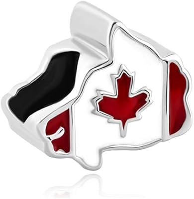 Queen charms drapeau américain carte 3d bracelet à breloques usa uk