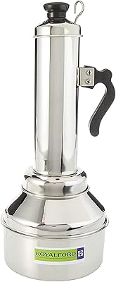 Machine à puttu royalford avec bol et poignée, acier inoxydable, multicolore, modèle rf9708
