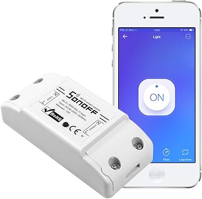 Sonoff basic r2 10a interrupteur d'éclairage intelligent sans fil solution universelle de domotique
