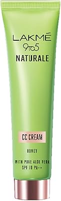 Lakme natural cc cream 9 à 5 - miel, 30 g