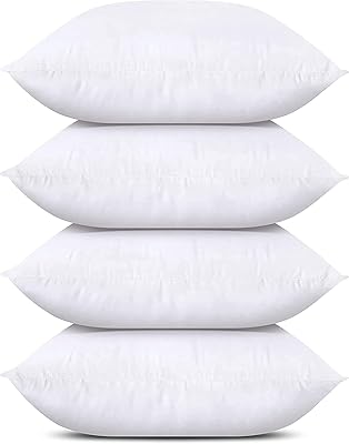 Rembourrage d'oreiller décoratif utopia bedding (paquet de 4, blanc) - oreillers de lit et de canapé 16 x 16 pouces - oreillers décoratifs d'intérieur. Diaytar Sénégal : Le plaisir d'acheter sans se priver