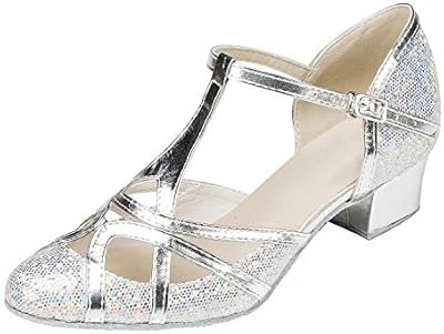 Chaussures de danse salsa à talons et brides en t minishion pour femmes