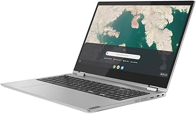 Ordinateur portable lenovo chromebook c340-15, écran tactile fhd 2-en-1 de 15,6 pouces, intel