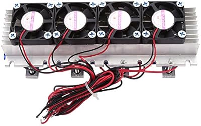 Refroidisseur d'air thermoélectrique peltier avec 4 puces tec1-12706 refroidisseur à semi-conducteur peltier 12