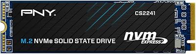 Ssd interne (ssd) x4 pny cs2241 4 to m.2 nvme 4e génération