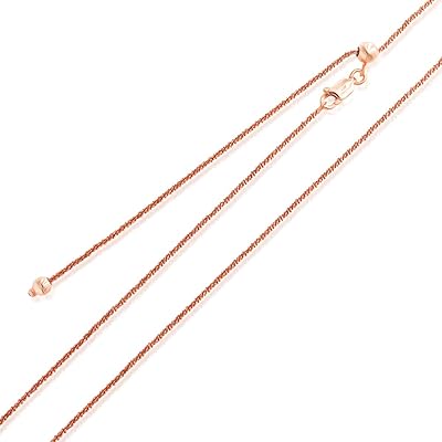 Collier réglable en argent sterling de 2 mm avec chaîne rock brillante