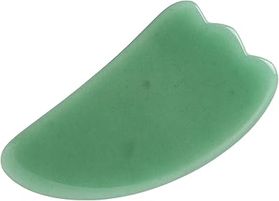 Outil gua sha en quartzite magnifique pierre de jade naturelle en forme