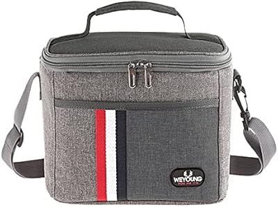 Grand sac à déjeuner isotherme portable pour hommes femmes adultes bureau sac à