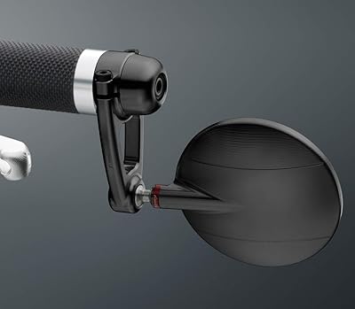 Miroir rizoma spyarm 80, noir, 303b, avec adaptateur de montage (lp200b)