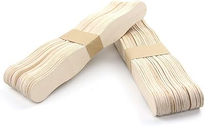 Bâtons en bois de 8" bâtons d'éventail en bois poignées d'éventail ondulé