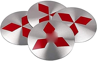 4 pièces enjoliveurs de voiture pour mitsubishi asx lancer l200 pajero outlander eclipse