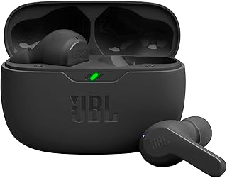 Écouteurs sans fil jbl wavebeam true, basses profondes, son de haute qualité, ajustement