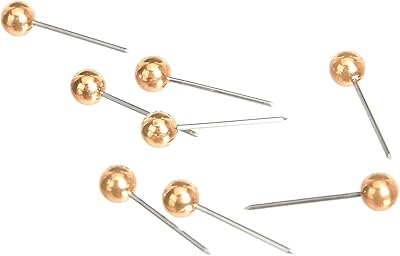 Épingles à carte amazonbasics avec pointe en plastique et pointe en acier, 100