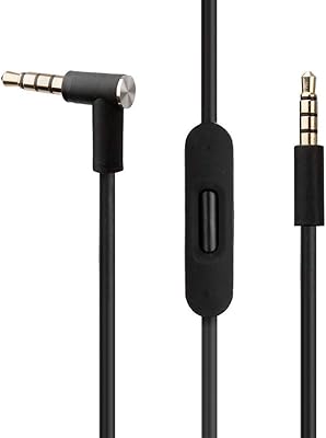 Câble audio de remplacement filaire topsum avec microphone intégré et contrôle compatible