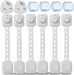 Serrures, prises, prises et protections d'angle bilgree pour enfants (12 pièces)