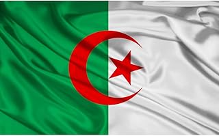 Drapeau des supporters algériens, couleurs vives et résistant aux uv, léger, montre leur