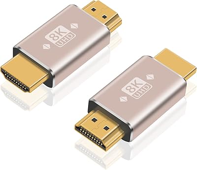 Adaptateur deutec hdmi 2.1 mâle vers mâle - pack de 2, connecteur hdmi