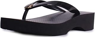 Tongs compensées tory burch en caoutchouc terra