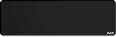 Tapis de souris de jeu étendu gloris, 11 x 36 pouces, noir