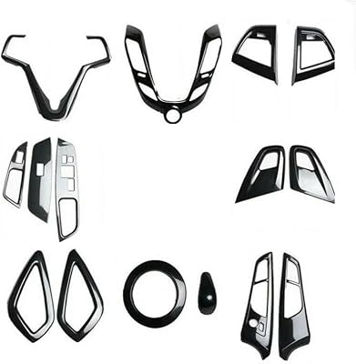 15 pièces adaptées pour hyundai veloster 2012-2017 housse intérieure en fibre de carbone