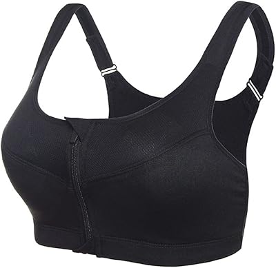 Dress sisi soutien-gorge de sport de yoga avec fermeture éclair sur le devant