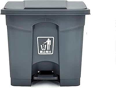 Poubelle clean chem en polypropylène avec pédale, capacité 30 litres (gris)