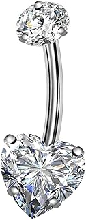 Boucles d'oreilles de ventre en titane 14 g g23 en titane massif