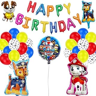 Décorations d'anniversaire paw patrol brain giggles