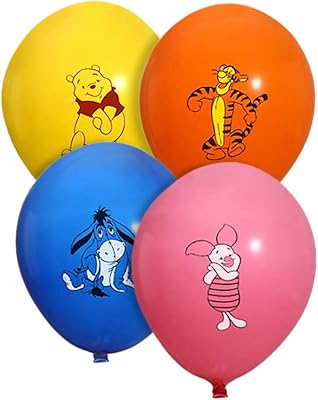 Ensemble de 20 ballons de fête winnie l'ourson et ses amis - grands