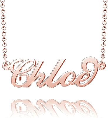 Collier prénom personnalisé kaguyo, collier prénom en acier inoxydable - plaqué argent/or/or rose