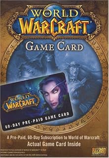 Carte prépayée de 60 jours world of warcraft par blizzard entertainment - pc/mac