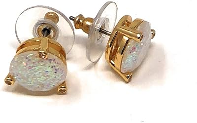 Boucles d'oreilles à tige en opale pailletée