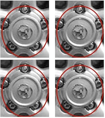 4 pièces d'enjoliveurs de roue 69380 42603-60250 compatibles avec land cruiser 1998-2002