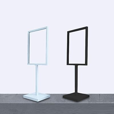 Porte-affiche sur pied réglable robuste avec base en tapis antidérapant, hauteur 140 cm, porte-affiche double face pour affichage intérieur et extérieur (couleur : blanc). Faites-vous plaisir sans culpabiliser avec Diaytar
