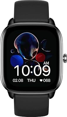 Montre intelligente ultra fine amazfit gts 4 mini écran amoled 16" | gestion