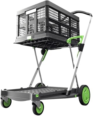Chariots pliants multi-usages klax® | chariot pliant | chariot de courses avec boîte