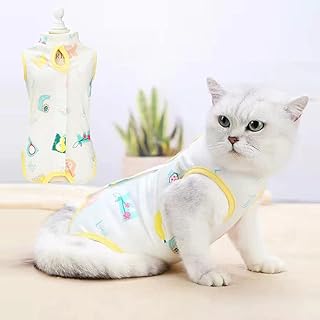 Combinaison de récupération professionnelle pour chats suite à des plaies abdominales