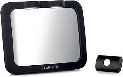Miroir led jane rotatif à 360o-miroir de surveillance et de sécurité double led