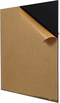 Boo pet bob feuille acrylique coulée noire 300 1mm 2 pièces