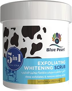 Gommage exfoliant blanchissant visage et corps blue pearl 5 en 1 aux extraits