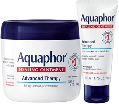 Pommade cicatrisante aquaphor - pack varié, protecteur de peau hydratant pour mains, talons