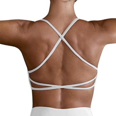 Soutien-gorge de sport à bretelles dorsales à faible impact avec bretelles croisées