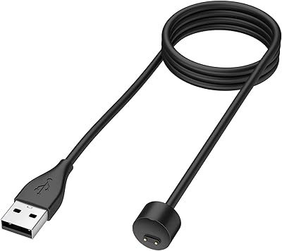 Chargeur cocoline compatible avec xiaomi mi band 5 6 7, câble de charge magnétique usb 3,3 pieds/100 cm - accessoires de tracker d'activité (noir 100 cm). Diaytar : Où vos envies rencontrent votre budget