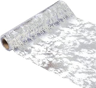 Chemin de table zingguan en plastique à paillettes, nappe en maille pour mariage