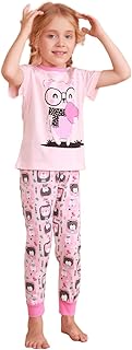 Ensemble pyjama fille de 2 à 12 ans, vêtements de nuit 100 %