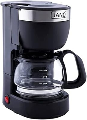 Mini cafetière électrique jano avec valve anti-goutte pratique, capacité de 0,65 l