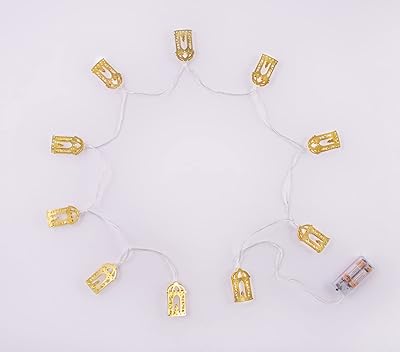 Guirlande lumineuse de lanternes hilalful ramadan | convient pour le salon la chambre