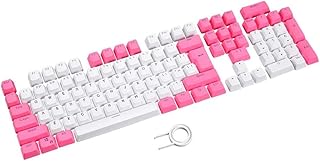 Un ensemble de 104 touches transparentes rétroéclairées bpt avec extracteur de touches, compatibles